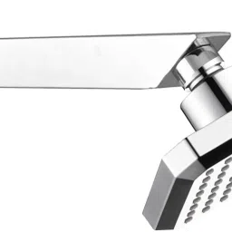 4x4 Inch Hex Rainfall Overhead Shower With 9 Inch Arm Shower Grab Bar-14