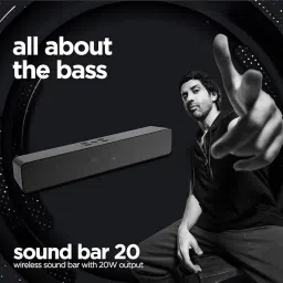 Soroo Future Audio Bar with 2 in-built subwoofers,18Hrs playtime, Multiple Connectivity Ports 16 W Bluetooth Home Theatre image 5