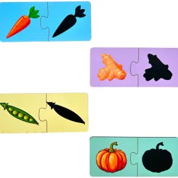 kiddiwinks 2 piece Vegetables Shadow Matching Puzzle image 4