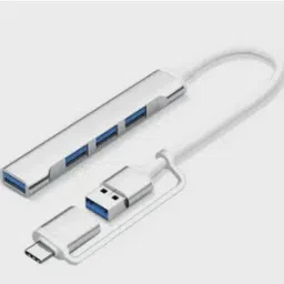 TERABYTE 4 in 1 Portable USB C Hub with OTG Connector (Type C to 4 USB Ports) Type-C OTG & up to 5 Gbps Data Transfer Compatible For Laptop, Tablets & Mobile USB Hub-image-47