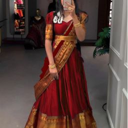 Printed Semi Stitched Lehenga Choli-image-20