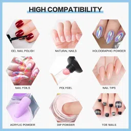 thr3e strokes Gel Polish Top and Base No Wipe Matte Coat 3 Pcs Nail Set Clear image 2