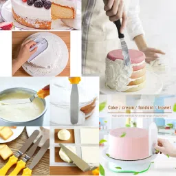 unique impex cake baking set combo + cake making materials + cake baking tools combo set Kitchen Tool Set image 4