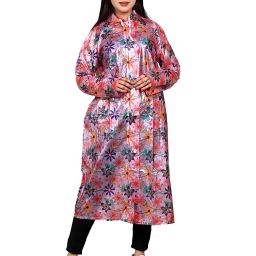 Floral Print Women Raincoat-image-41