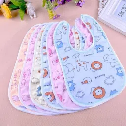 Fastdry Bibs - 2pcs | Bibs for new born baby 0 to 6 months | Soft cotton bib-20