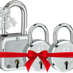 Padlocks Buy 1 Get 2 Free | 1 Square Lock 55mm with 2 Lock 50mm | Lock and Key | Padlock-image-40