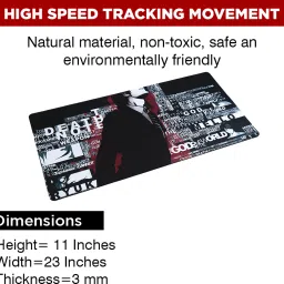 MAKEMYCLICK Anime Design Mousepad with Rubber Base, Non-Slip, Keyboard Compatible Mousepad image 2