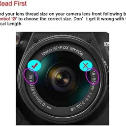 MILLETS Lens Cap Cover for AF-P DX NIKKOR 18-55mm f/3.5-5.6G VR Lens for Nikon D7200Lens Cap-50
