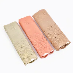 SPLORR Bro Ora Gry Embd Hankies ["Brown","Orange","Grey"] Handkerchief-image-5