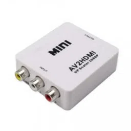 White AV to HDMI Converter Box 1080P 60Hz AV2HDMI-15