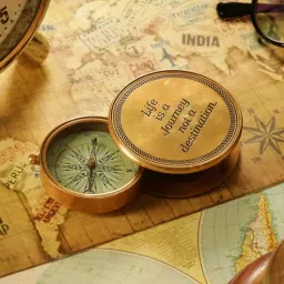 exim decor Brown Life Is A Journey (Sliding Type) Compass-picture-36