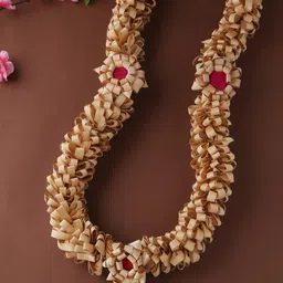 RDK Woman Beige Sandalwood Processed Garland-image-93