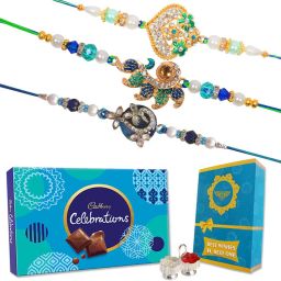 Rakhi with Chocolate Combo-CADBURY-KJ-KI-SIRakhi Set Assorted Gift Box-18