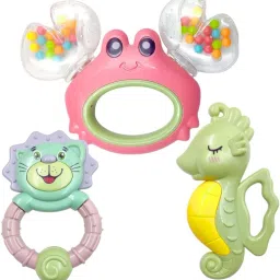 3pcs Rattle Toys for 0-12 Months New Born Baby Toys Rattle Set Rattle-23