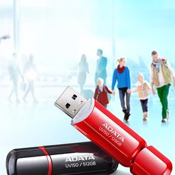 ADATA UV150 32GB USB 3.0 Snap-on Cap Flash Drive, Upto 90 MB/s Read and 25 MB/s Write -Red (AUV150-32G-RRD) image 4