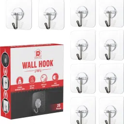 Strong Adhesive Sticky Hook For Kitchen & Bathroom(Do Not Stick On Painted wall) Hook 10-image-94