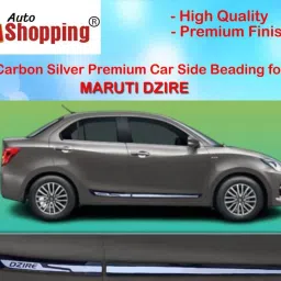 bubu Car door side chrome line beading for Swift Dzire car set of 4 piece (5m) Car Beading Roll For Door image 4