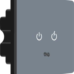 iotics Smart Touch Switch for 2 Lights, Remote, Mobile App, Alexa & Google Home Smart Switch-2