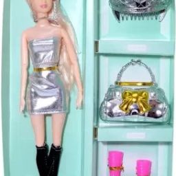 Stylish Foldable doll set Silver-44