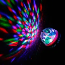 ™ LED Rotating Disco Light Bulb with E27/E26 Screw Base Single Disco Ball-3