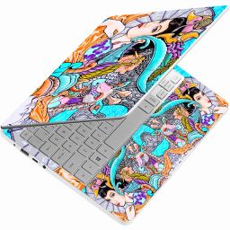 Techfit Full Body Laptop Skin Sticker Upto 15 inches - mermaid full body laptop skin Stretched Vinyl Laptop Skin Compatible for 15.6 inch-picture-14
