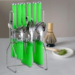 parage Zolta Stainless Steel Cutlery Set- Set of 25 for Dining Table Stylish Stainless Steel Cutlery Set image 5