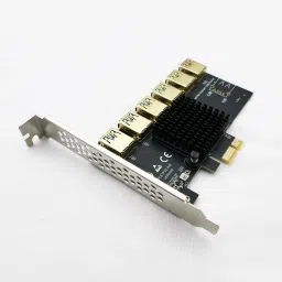 Etzin 6 in 1 PCI-E Riser Adapter Board 1 to 6 PCI-E 1X Express USB3.0 PCI-E DDR2 1 GB NVIDIA Chipset 60 bit 60 MHz Graphics Card image 3