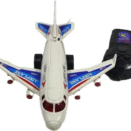 Airplane Toy Radio Control Running Plane/Moving Aeroplane with Light for Kids-1