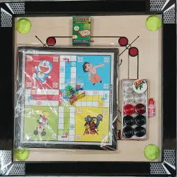 Carrom Board 20x20 inches|Coins|Powder|Ludo 51 cm Carrom Board-image-7