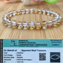 Stone, Clear Quartz Crystal Bracelet-image-11