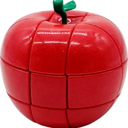 Apple Fruit Shaped Cube 3x3 Realistic Magic Speed Puzzle, Red-25