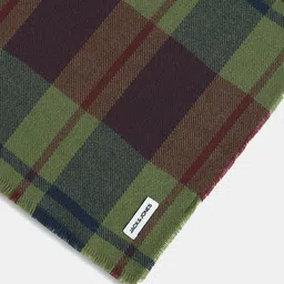 jack & jones Checkered Wool Blend Men Green Scarf-picture-14