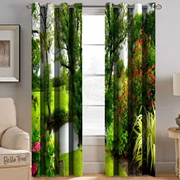 152 cm (5 ft) Polyester Semi Transparent Window Curtain (Pack Of 2)-11