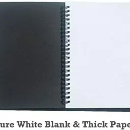 shuang you Paper A5 Notebook A5 size Black Hardcover Spiral Plain Travel Writing Notebooks 120 Pages image 3
