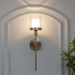kapoor lampshades Cairo Shine Brass Metal Finish Wall Light-picture-26