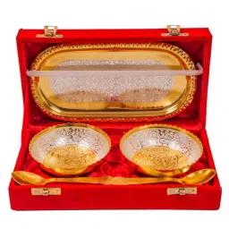 Handcrafted Art Set Bowl Serving Set-0