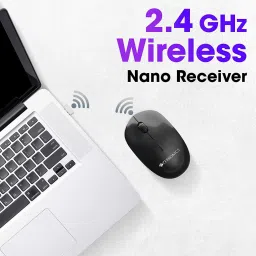 ZEBRONICS Zeb CHEETAH Wireless mouse with 1600 DPI, High accuracy, Ergonomic design Wireless Ambidextrous Optical Mouse image 4