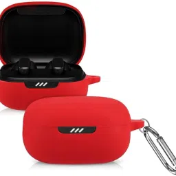 XCREO Silicone Velcro Earbuds Case For Jbl Wave 300 tws, Jbl Wave Flex Silicone Case Cover-image-57