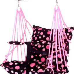 cotton new born baby swing for kids children jhula hanging cradle chair 1-5 Year-image-52