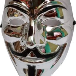 Vendetta hacker mask halloween party mask silver (colour) Party Mask-13