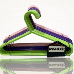 Multicolor Plastic Hangers for clothes 18 Plastic Saree Pack of 18 Hangers ForSaree-19