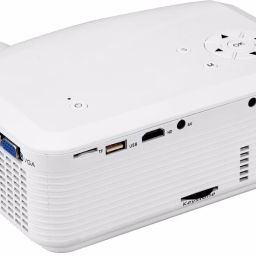 IBS 100 Lumens E07 Mini LED TV HDMI education Portable Home Theater (100 lm / 2 Speaker / Remote Controller) Portable Projector image 2