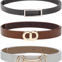 Women Formal Multicolor Artificial Leather Belt-image-46