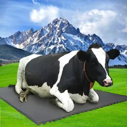 Cow Mat Waterproof Rubber-Mat-8*5 Feet BPA Free For Horse Cow, Dog, Hamster, Guinea Pig, Miniature Pig Pet Mat-101