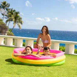 Inflatable (IND*91) Summer Set Swimming Pool For Kids Summer With Free Pump Inflatable Swimming Pool-image-80