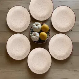freakway (Set of 6) Sandstone Speckle 7.3 Inch Side Plate (White)-picture-22