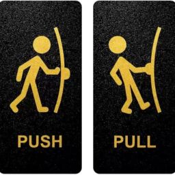 20 cm Push Pull Door Sticker Double-sided Sticker-image-6