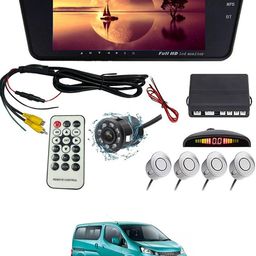 maties 7Inch Rearview Monitor Mirror with Touch Button,Camera & Silver sensor 85 Black LCD-picture-40