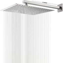 12*12 Ultra Slim Square Rain Shower Head with 8inch Arm Shower Head Fixed Mount-picture-19