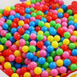 48 Baby Premium Multicolour Balls for Kids Pool Pit/Ocean Ball Without Sharp Edges Soft Balls for Toddler Play Tents & Tunnels Indoor & Outdoor Bath Toy-14